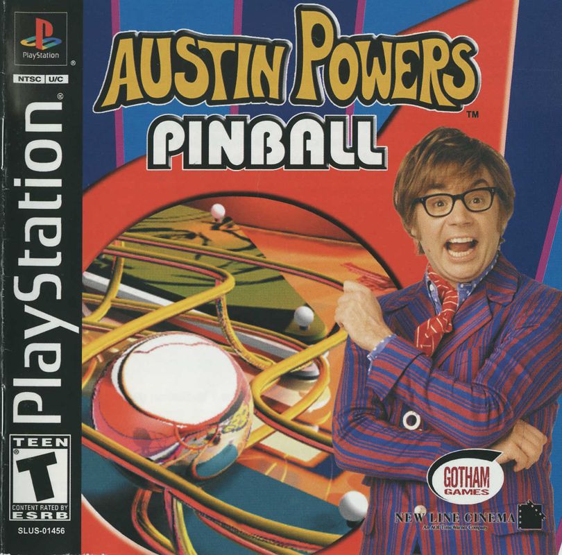 Austin Powers Pinball box art for Playstation
